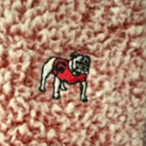 EUC J. AMERICA GEORGIA BULLDOGS SOFT FLEECE RED ATLANTA BRAVES PULLOVER.